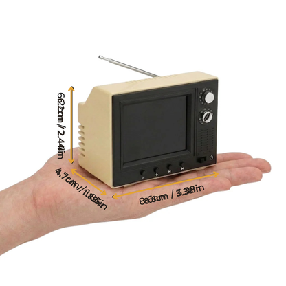 Mini TV Retro con Reproductor de Recuerdos