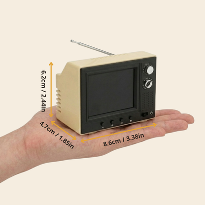 Mini TV Retro con Reproductor de Recuerdos